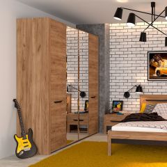 АФИНА А11а Шкаф для одежды (крафт) в Новоуральске - novouralsk.mebel24.online | фото 2