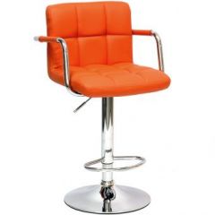 Барный стул Barneo N-69 Kruger Arm Оранжевый в Новоуральске - novouralsk.mebel24.online | фото
