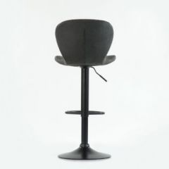 Барный стул Barneo N-86 Time / Black / VPU Dark Gray Vintage серый винтаж 970-11 в Новоуральске - novouralsk.mebel24.online | фото 2