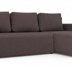 Диван угловой Алиса 3 Bahama PLUM - Teos Dark Brown в Новоуральске - novouralsk.mebel24.online | фото