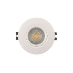 DK3028-WH Встраиваемый светильник, IP 20, 10 Вт, GU5.3, LED, белый, пластик в Новоуральске - novouralsk.mebel24.online | фото