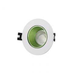 DK3061-WH+GR Встраиваемый светильник, IP 20, 10 Вт, GU5.3, LED, белый/зеленый, пластик в Новоуральске - novouralsk.mebel24.online | фото