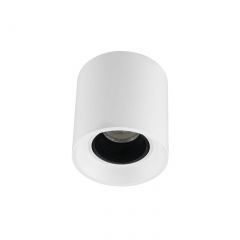 DK3090-WH+BK Светильник накладной IP 20, 10 Вт, GU5.3, LED, белый/черный, пластик в Новоуральске - novouralsk.mebel24.online | фото