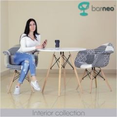 Кресло Barneo N-14 Patchwork черно-белый в Новоуральске - novouralsk.mebel24.online | фото 3