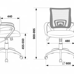 Кресло Бюрократ CH-695N/BL/TW-11 синий TW-05 черный TW-11 в Новоуральске - novouralsk.mebel24.online | фото 4