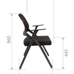 Кресло для посетителей CHAIRMAN NEXX (ткань стандарт черный/сетка DW-61) в Новоуральске - novouralsk.mebel24.online | фото 7