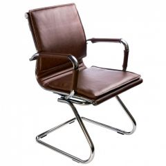 Кресло для посетителя Бюрократ CH-993-Low-V/Brown коричневый в Новоуральске - novouralsk.mebel24.online | фото