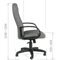 Кресло для руководителя  CHAIRMAN 685 СТ (ткань стандарт 10-356 черная) в Новоуральске - novouralsk.mebel24.online | фото 6