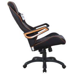 Кресло компьютерное BRABIX Techno Pro GM-003 (ткань черное/серое, вставки оранжевые) 531813 в Новоуральске - novouralsk.mebel24.online | фото 4