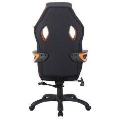 Кресло компьютерное BRABIX Techno Pro GM-003 (ткань черное/серое, вставки оранжевые) 531813 в Новоуральске - novouralsk.mebel24.online | фото 5