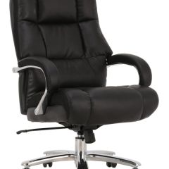 Кресло офисное BRABIX PREMIUM "Bomer HD-007" (рециклированная кожа, хром, черное) 531939 в Новоуральске - novouralsk.mebel24.online | фото 1