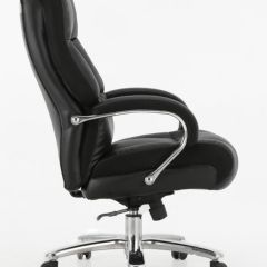 Кресло офисное BRABIX PREMIUM "Bomer HD-007" (рециклированная кожа, хром, черное) 531939 в Новоуральске - novouralsk.mebel24.online | фото 3