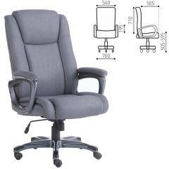 Кресло офисное BRABIX "Solid HD-005" (ткань/серое) 531823 в Новоуральске - novouralsk.mebel24.online | фото