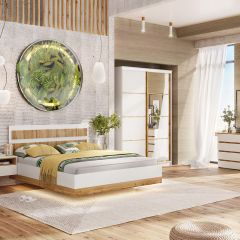 Кровать 1600 НКМ Дубай секция 8 с основанием в Новоуральске - novouralsk.mebel24.online | фото 2