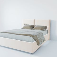Кровать Корсика с ПМ 800 (экокожа белая) в Новоуральске - novouralsk.mebel24.online | фото 2