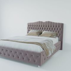 Кровать Нягань с ПМ 1400 (велюр темно-серый) в Новоуральске - novouralsk.mebel24.online | фото