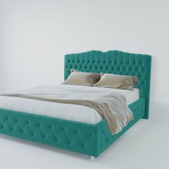 Кровать Нягань с ПМ 900 (велюр бирюзовый) в Новоуральске - novouralsk.mebel24.online | фото 2