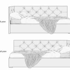 Кровать угловая Лилу интерьерная +основание (120х200) в Новоуральске - novouralsk.mebel24.online | фото 2