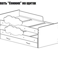 Кровать выкатная Соник (800*1900) в Новоуральске - novouralsk.mebel24.online | фото 2