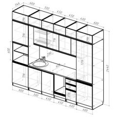 Кухонный гарнитур Лоретта люкс 3000 мм в Новоуральске - novouralsk.mebel24.online | фото 2