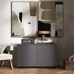 МОРИ МА 900.1 Антресоль/Тумба (графит) в Новоуральске - novouralsk.mebel24.online | фото
