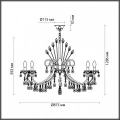 Подвесная люстра Odeon Light Versia 4977/10 в Новоуральске - novouralsk.mebel24.online | фото 5