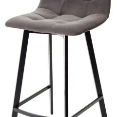 Полубарный стул CHILLI-QB SQUARE графит #14, велюр / черный каркас (H=66cm) М-City в Новоуральске - novouralsk.mebel24.online | фото