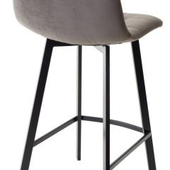 Полубарный стул CHILLI-QB SQUARE графит #14, велюр / черный каркас (H=66cm) М-City в Новоуральске - novouralsk.mebel24.online | фото 2