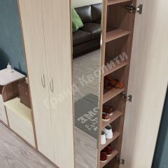 Прихожая ДОМИНО mini Бодега темный/светлый в Новоуральске - novouralsk.mebel24.online | фото 4
