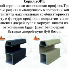 Шкаф-купе 1400 серии SOFT D8+D2+B2+PL4 (2 ящика+F обр.штанга) профиль «Капучино» в Новоуральске - novouralsk.mebel24.online | фото 10