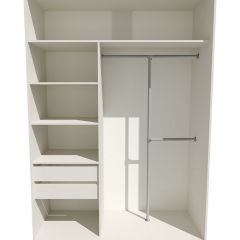 Шкаф-купе 1400 серии SOFT D8+D2+B2+PL4 (2 ящика+F обр.штанга) профиль «Капучино» в Новоуральске - novouralsk.mebel24.online | фото 2