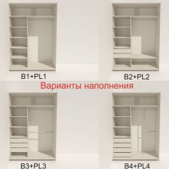 Шкаф-купе 1400 серии SOFT D8+D2+B2+PL4 (2 ящика+F обр.штанга) профиль «Капучино» в Новоуральске - novouralsk.mebel24.online | фото 5