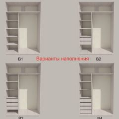 Шкаф-купе 1700 серии SILVER S1+S1+B2+PL2 (2 ящика+1 штанга+1 полка) профиль «Серебро» в Новоуральске - novouralsk.mebel24.online | фото 5