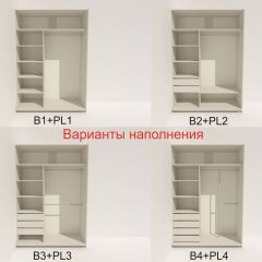 Шкаф-купе 1800 серии SOFT D6+D6+B2+PL3 (2 ящика+2штанги) профиль «Капучино» в Новоуральске - novouralsk.mebel24.online | фото 6