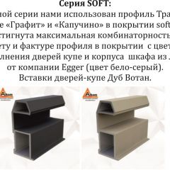 Шкаф-купе 2100 серии SOFT D7+D3+D3+B22+PL4 (по 2 ящика лев/прав+2штанги) профиль «Капучино» в Новоуральске - novouralsk.mebel24.online | фото 13