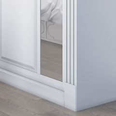 Шкаф-купе 2450 серии NEW CLASSIC K6Z+K1+K6+B22+PL2 (по 2 ящика лев/прав+1 штанга+1 полка) профиль «Капучино» в Новоуральске - novouralsk.mebel24.online | фото 5