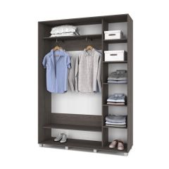 РОЛАНД Шкаф-купе Анкор темный (450*1600) Р461 в Новоуральске - novouralsk.mebel24.online | фото 3