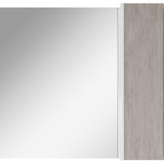 Шкаф-зеркало Uno 80 Дуб серый левый/правый Домино (DU1504HZ) в Новоуральске - novouralsk.mebel24.online | фото 5