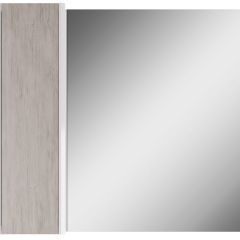 Шкаф-зеркало Uno 80 Дуб серый левый/правый Домино (DU1504HZ) в Новоуральске - novouralsk.mebel24.online | фото 2