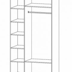 ГАММА Спальный гарнитур (модульный) дуб вотан в Новоуральске - novouralsk.mebel24.online | фото 13