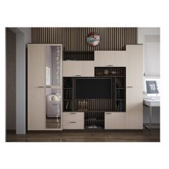 Стенка Марта 11 (Венге/Беленый дуб) в Новоуральске - novouralsk.mebel24.online | фото 3