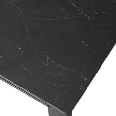 Стол CORNER 120 MATT BLACK MARBLE SOLID CERAMIC / BLACK, ®DISAUR в Новоуральске - novouralsk.mebel24.online | фото 9