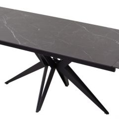 Стол FORIO 160 MATT BLACK MARBLE SOLID CERAMIC / BLACK, ®DISAUR в Новоуральске - novouralsk.mebel24.online | фото 5