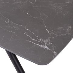 Стол RIVOLI 140 MATT BLACK MARBLE SOLID CERAMIC / BLACK, ®DISAUR в Новоуральске - novouralsk.mebel24.online | фото 10