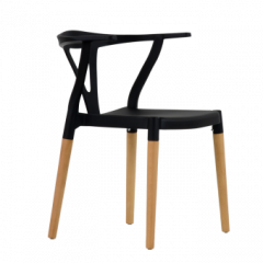Стул Barneo N-218 Wishbone интерьерный кухонный черный в Новоуральске - novouralsk.mebel24.online | фото