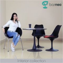 Стул Barneo N-8 Tulip style черный с черной подушкой в Новоуральске - novouralsk.mebel24.online | фото 4