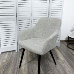 Стул BRANDY WZ2042-19 галечный серый фактурный велюр/ черный каркас М-City в Новоуральске - novouralsk.mebel24.online | фото 5
