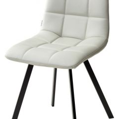 Стул CHILLI SQUARE HK017-03 светло-серый, PU/ черный каркас М-City в Новоуральске - novouralsk.mebel24.online | фото