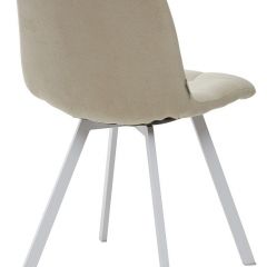 Стул CHILLI SQUARE UF860-01B бежевый, ткань/ белый каркас М-City в Новоуральске - novouralsk.mebel24.online | фото 2