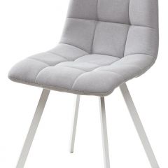 Стул CHILLI SQUARE UF860-02B серо-голубой, ткань/ белый каркас М-City в Новоуральске - novouralsk.mebel24.online | фото